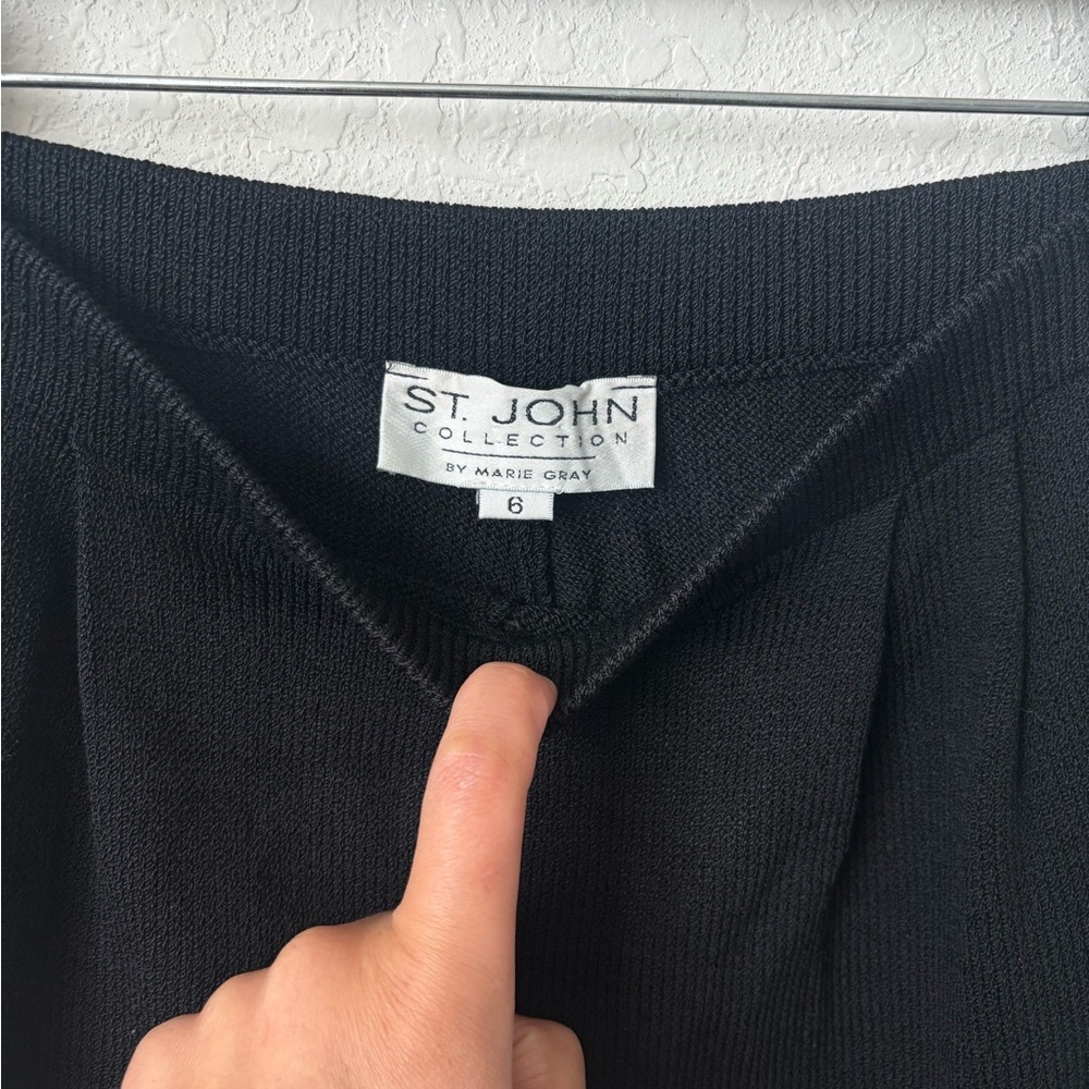 St. John collection by Marie Gray knit Pants Size 6 - Picture 5 of 6